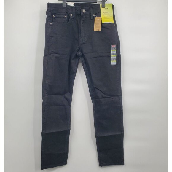 Levi's Flex Stretch 502 Taper Jeans Denim Pants Men Size 31 x 32 NWT Black - Picture 1 of 15